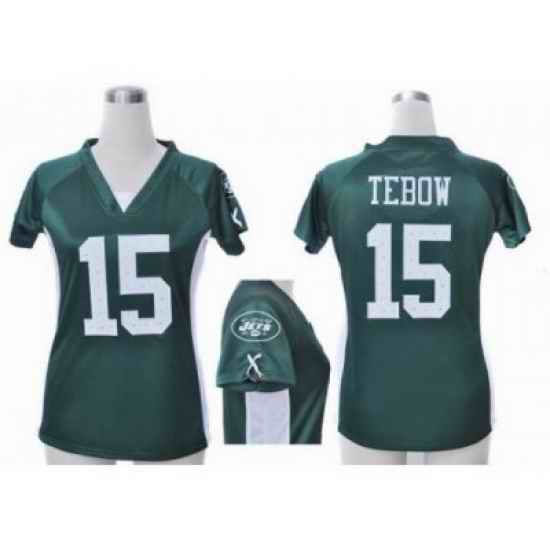 Nike Women New York Jets #15 Tim Tebow Lights green jerseys[draft him ii top]